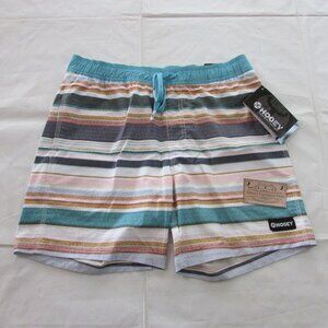Hooey Men's Big Wake Volley Serape Stripe Boardshorts Swimming Trunk Multi